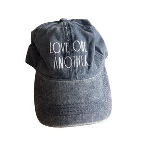 Rae Dunn “Love One Another” Logo Navy Blue Hat‎ Baseball Cap Adjustable One Size